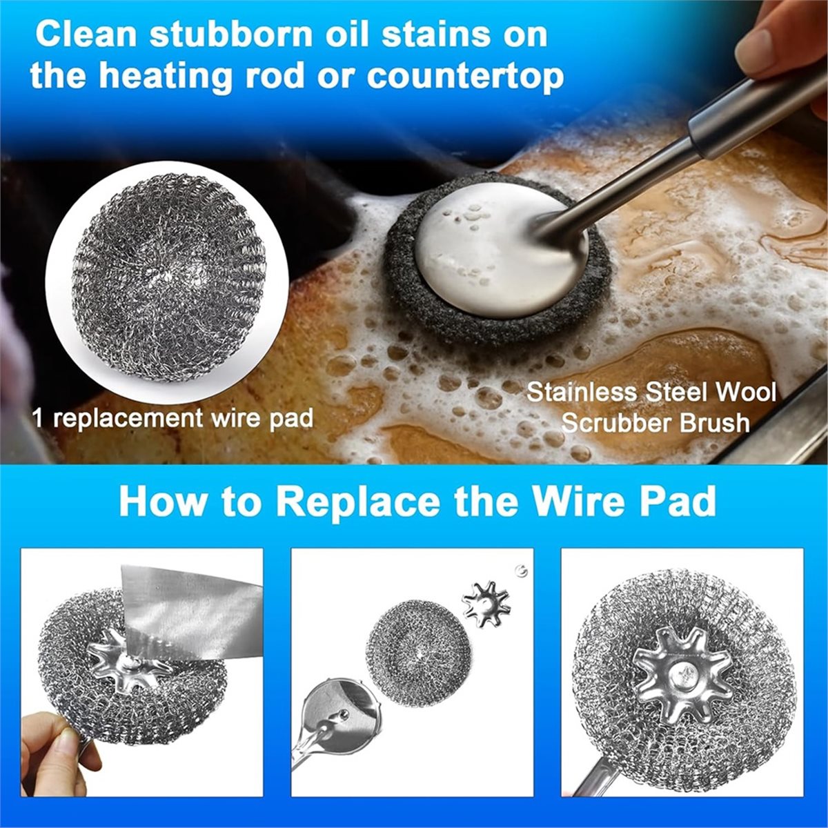 Kitchen Cleaner Commercial - Herramientas de Limpieza para Freidoras Comerciales