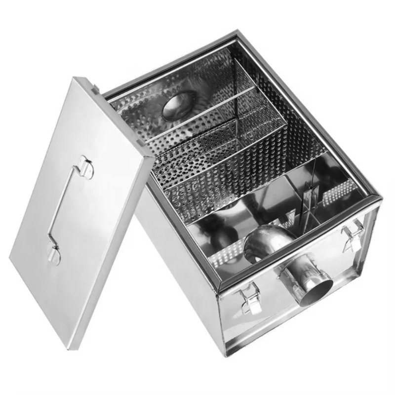 Commercial Kitchen Grease Interceptor - Trampa de grasa portátil de acero