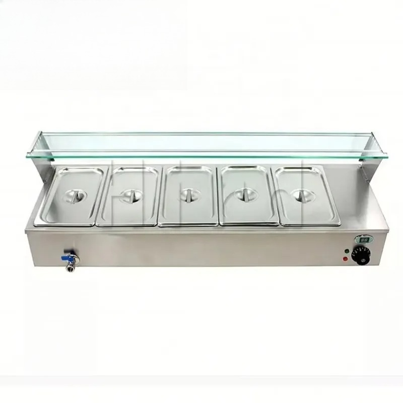 Bain Marie Food Warmer - Calentador de Alimentos Comercial a Gas,