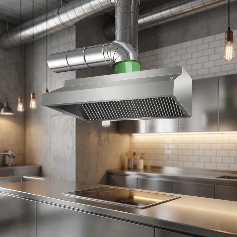 Commercial Kitchen Hoods - Campana Extractora Comercial Personalizable de Acero