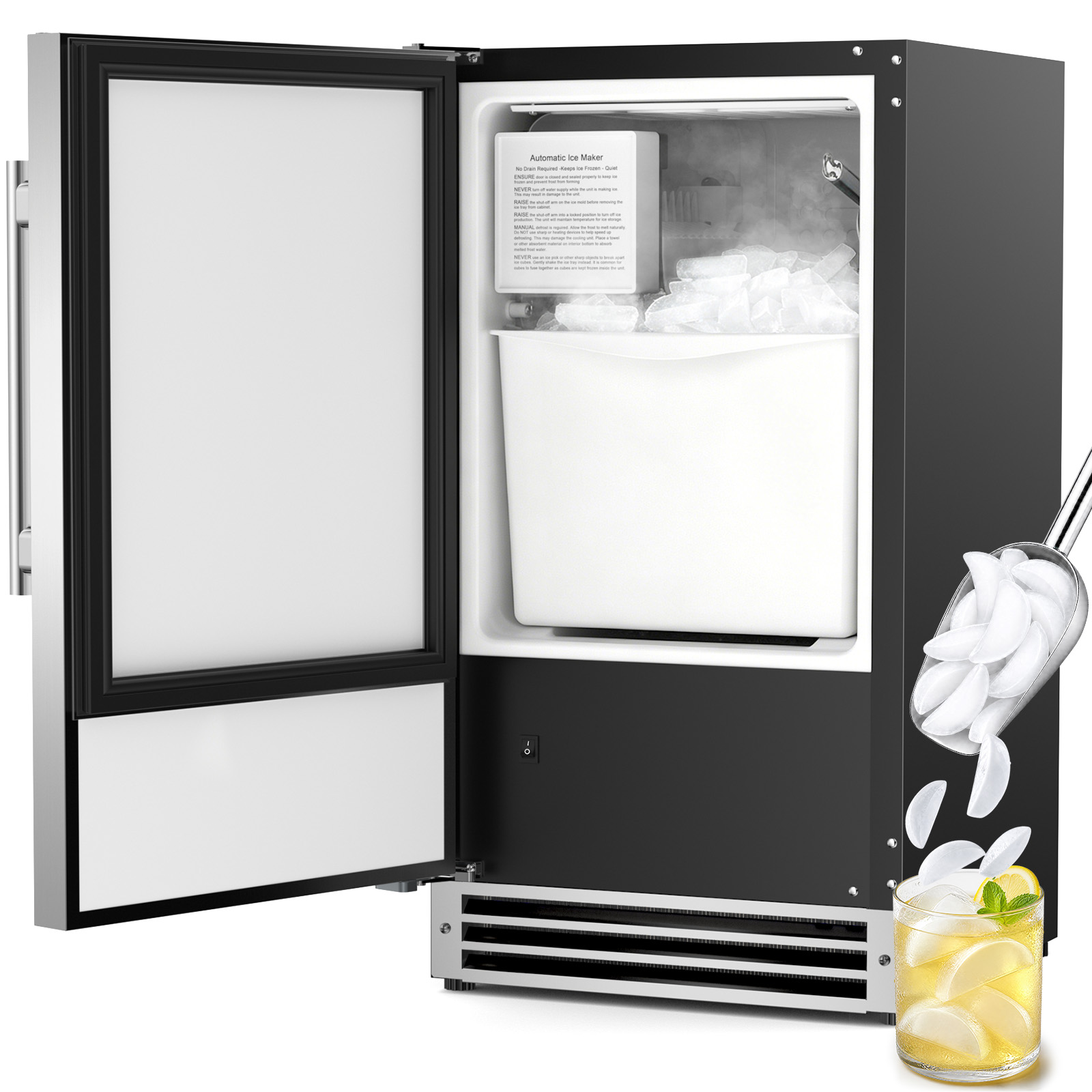 Commercial Kitchen Counter - Máquina de Hielo Bajo Encimera, Máquina