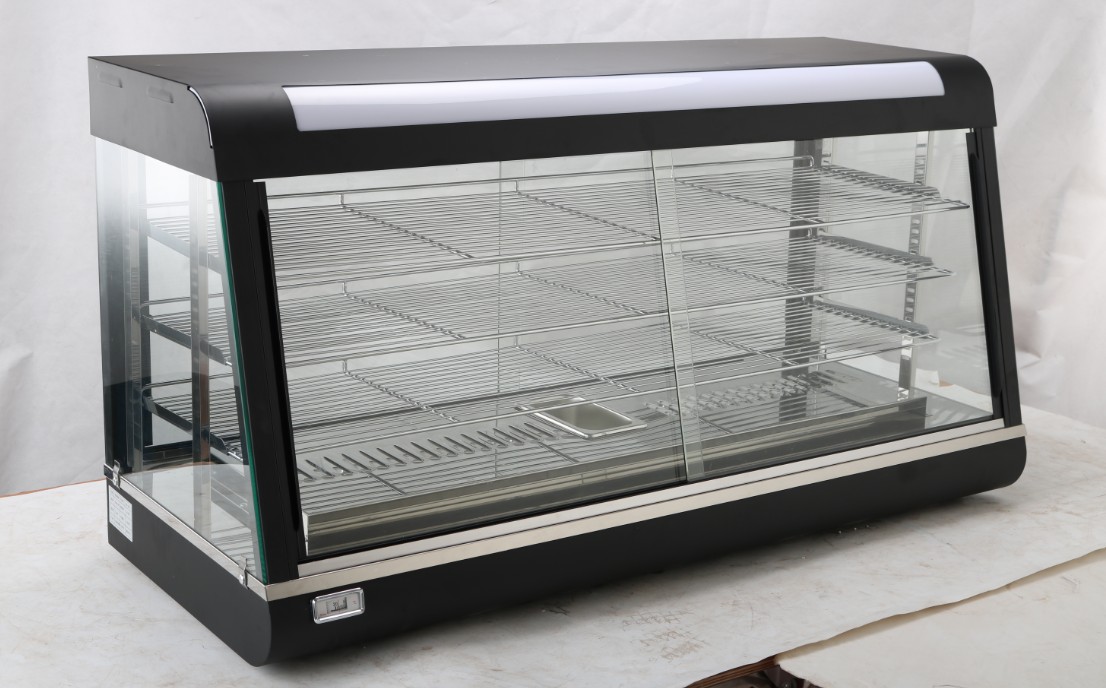 Food Warmer Display - Vitrina Calentadora para Pizza, Hamburguesas, Pasteles