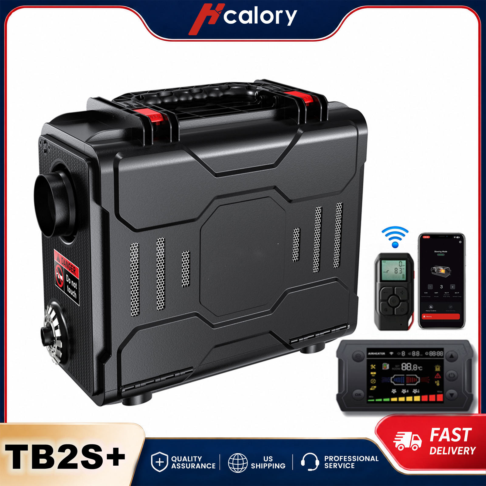 Food Warmer Display - Calentador Diésel Hcalory TB2S+ 8KW, 6L,