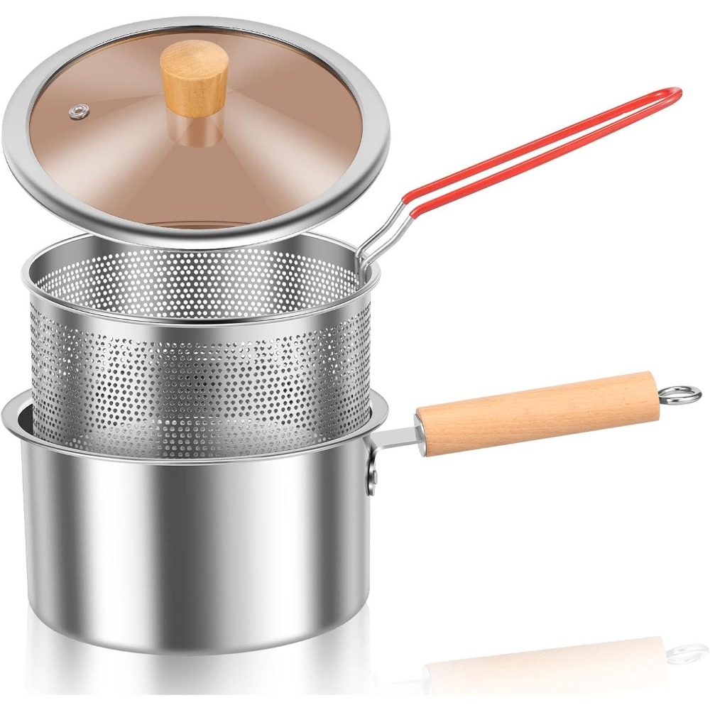 Commercial Kitchen Pots And Pans - Freidora de acero inoxidable de 2.5L