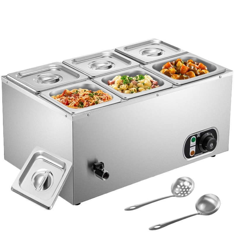 Bain Marie Food Warmer - Calentador de alimentos Bain Marie comercial,