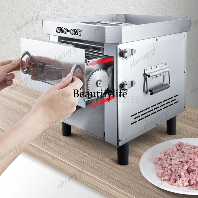 Meat Grinder Electric - Rebanadora de Carne Eléctrica Comercial/Doméstica, Rebanadora