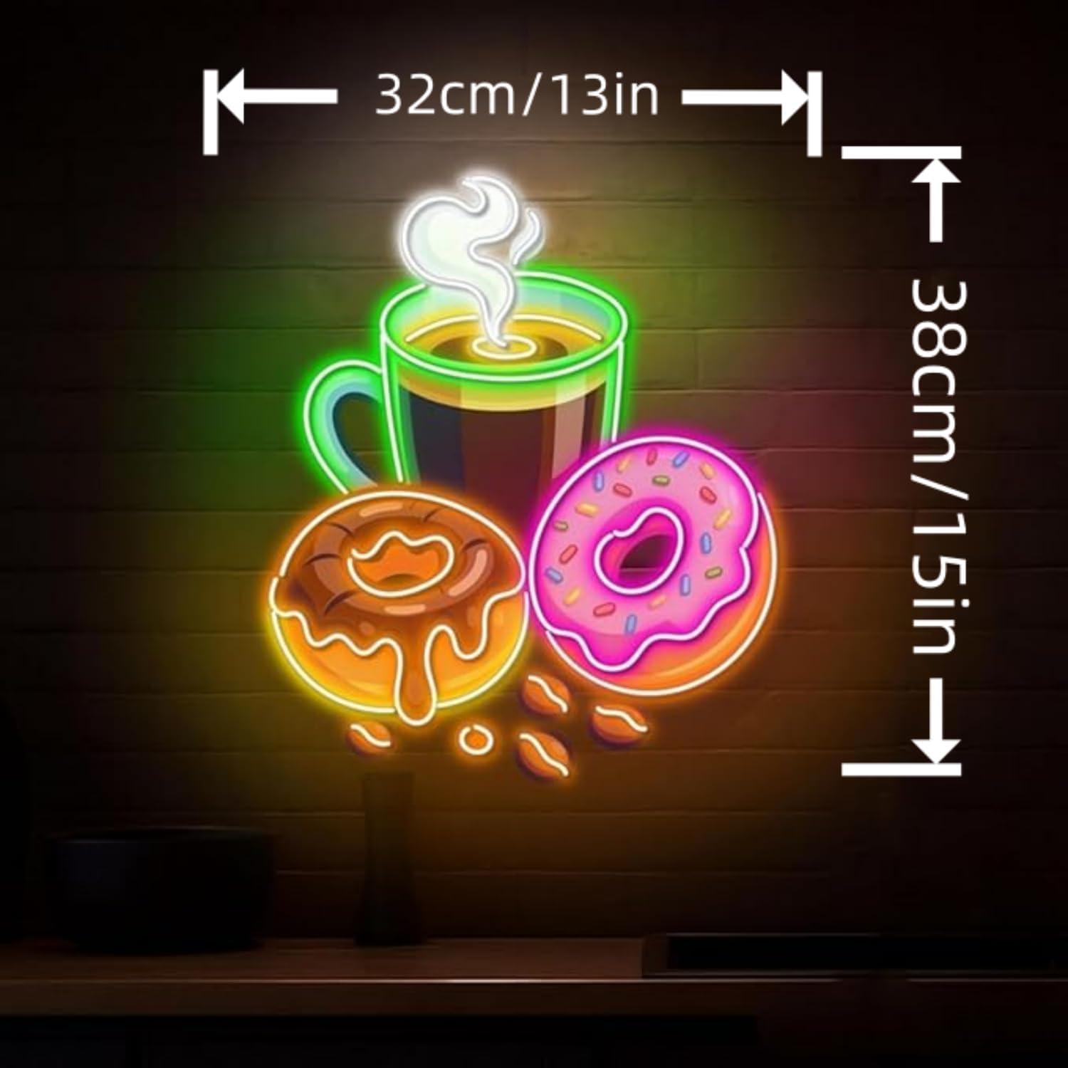 Letrero LED de neón con forma  - Commercial Kitchen Walls reseña y precio