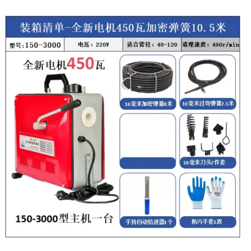 Desatascador Eléctrico de Alta - Kitchen Cleaner Commercial reseña y precio