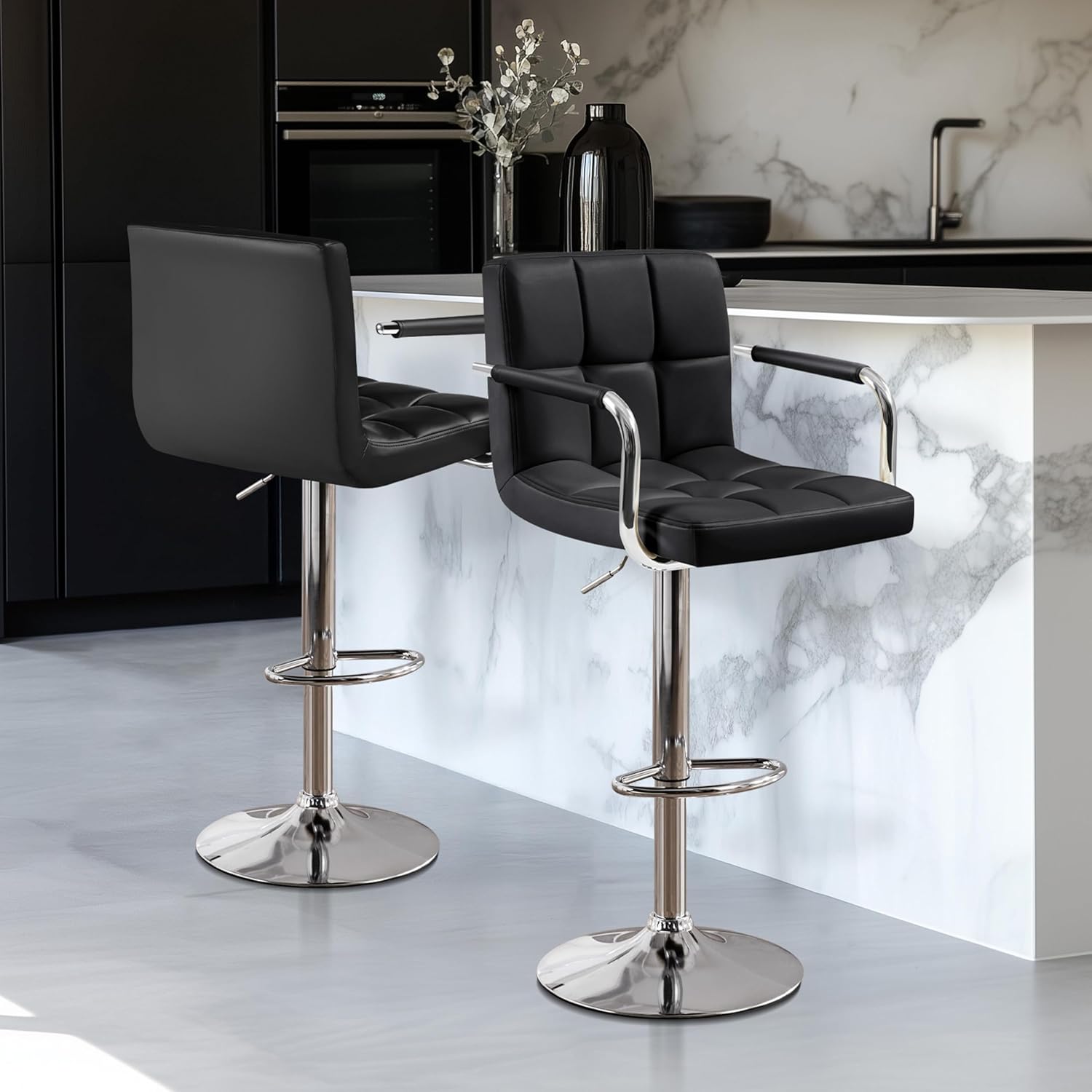 Juego de 2 taburetes de bar, t - Commercial Kitchen Counter reseña y precio