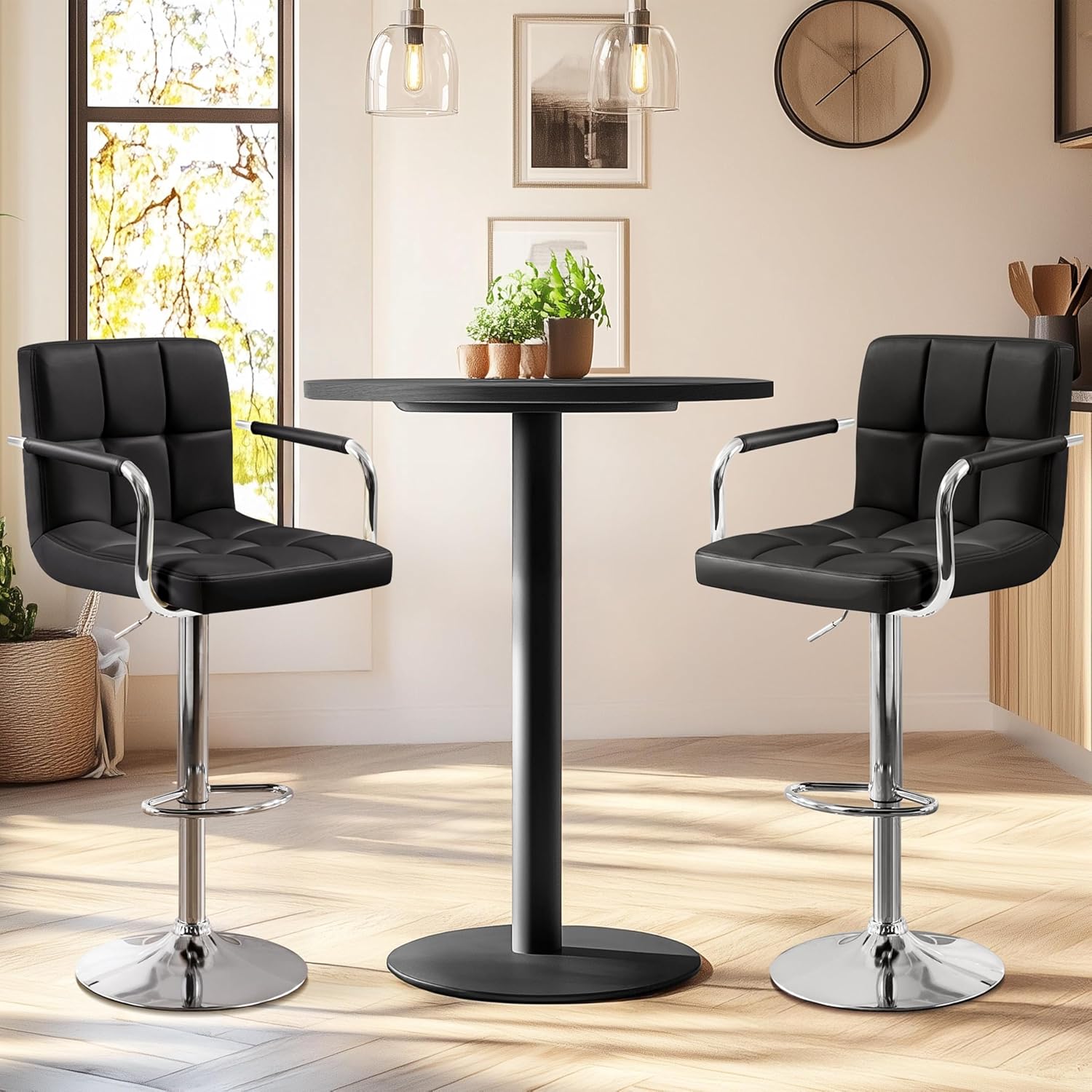 Juego de 2 taburetes de bar, t - Commercial Kitchen Counter reseña y precio
