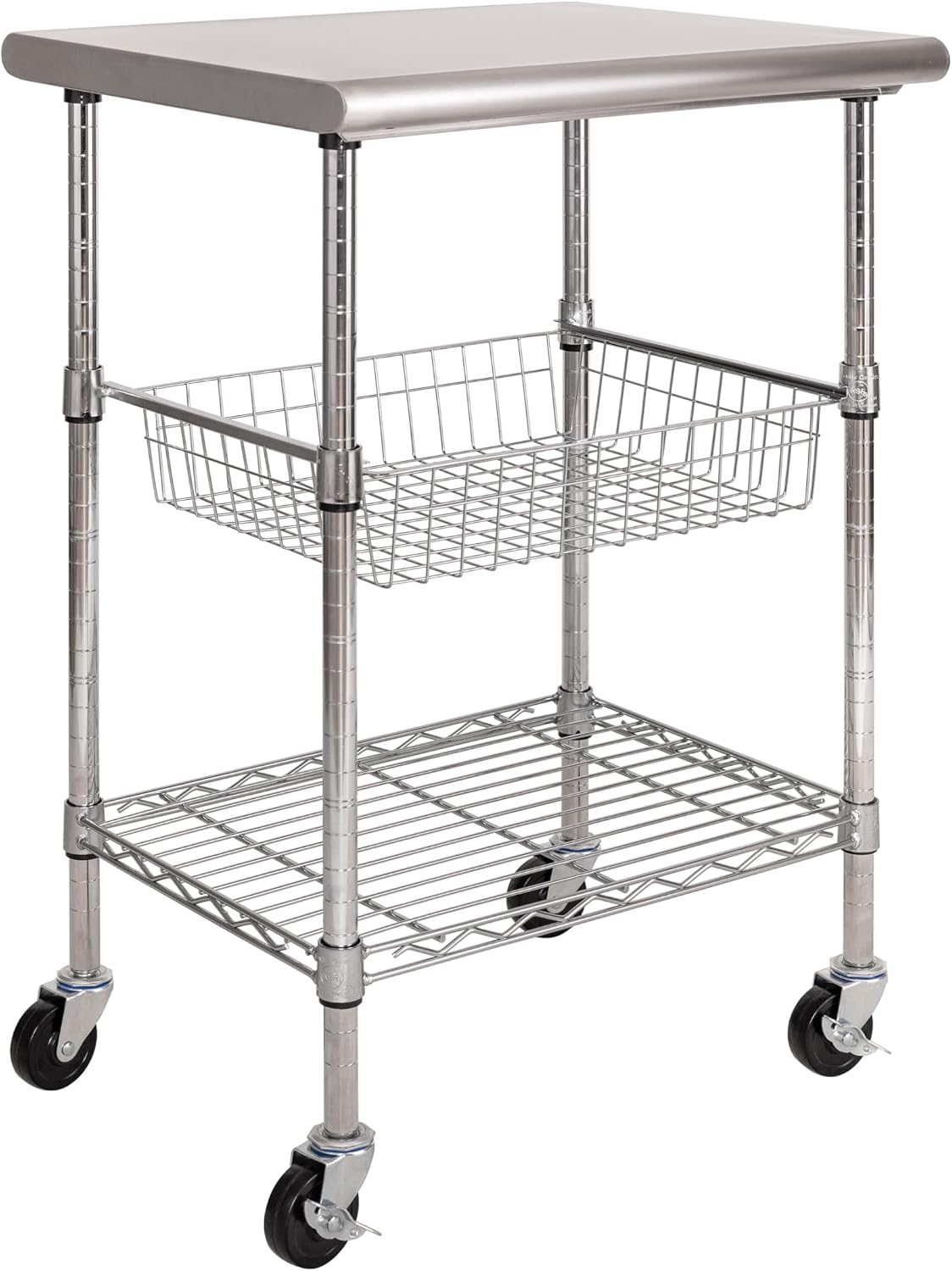 Carrito de preparación comerci - Commercial Kitchen Island On Wheels reseña y precio