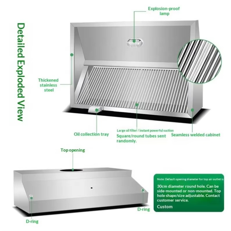 Campana Extractora Comercial P - Commercial Kitchen Hoods reseña y precio