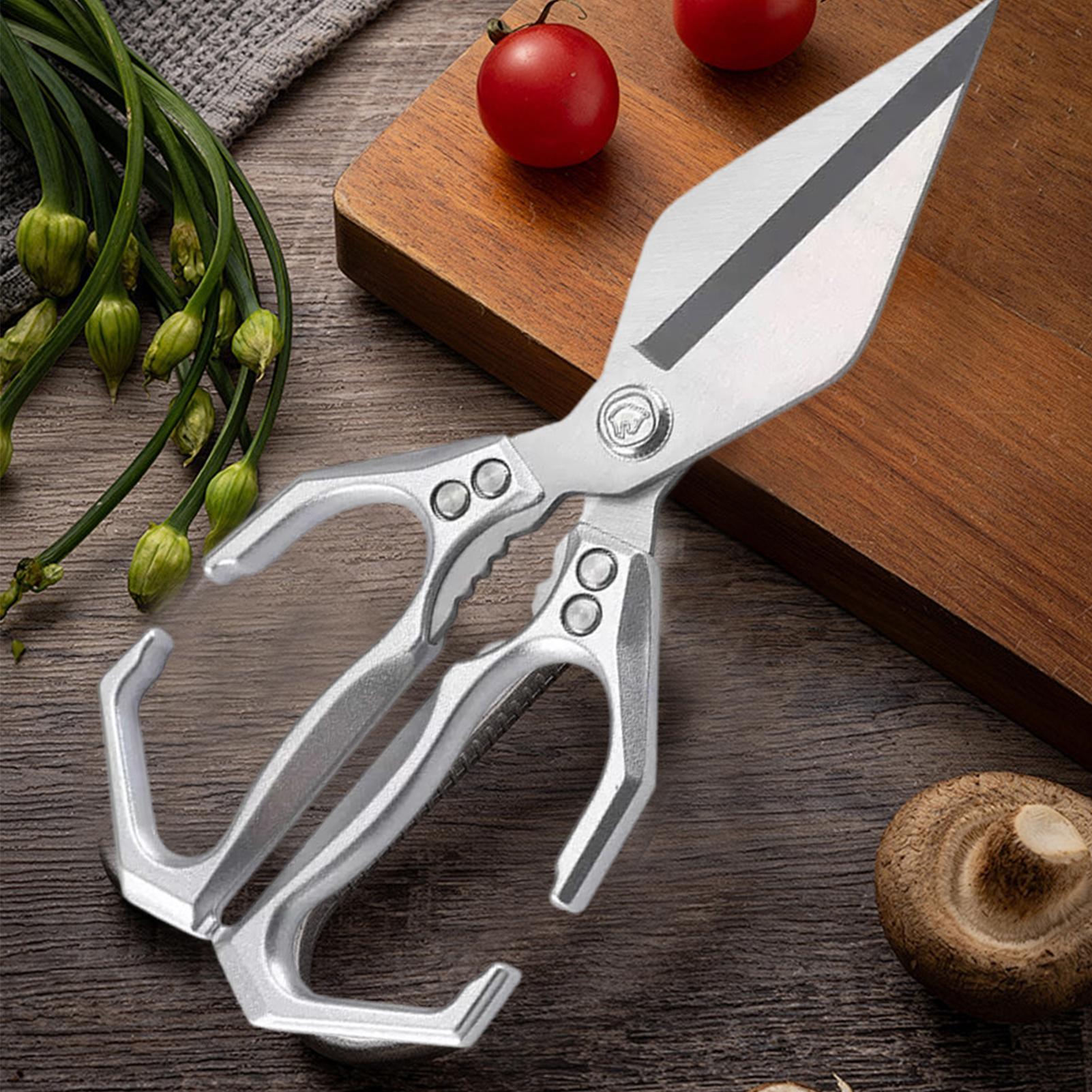 Tijeras de cocina de acero ino - Commercial Kitchen Accessories reseña y precio