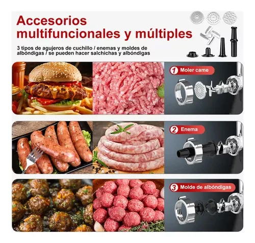 Picadora de Carne Eléctrica de - Meat Grinder Electric reseña y precio