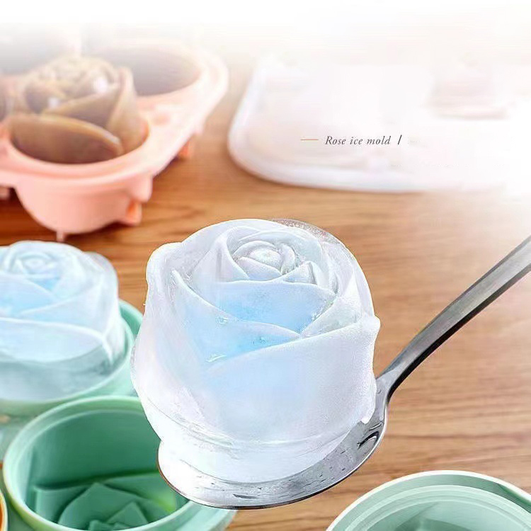 Moldes de hielo de rosas 3D, b - Commercial Kitchen Utensil Holder reseña y precio