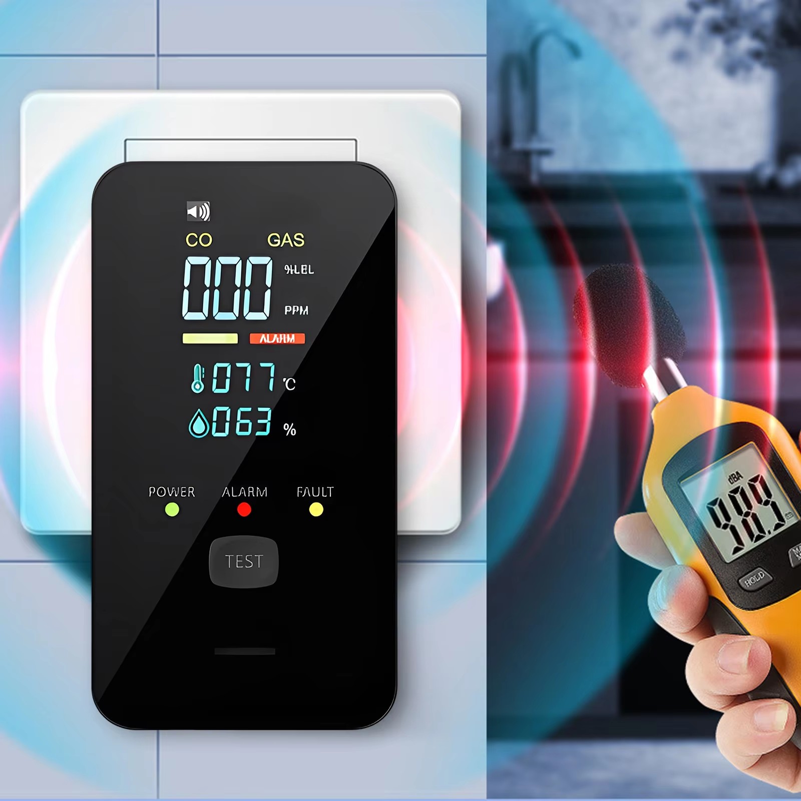 Detector de gas natural y monó - Commercial Kitchen Walls reseña y precio