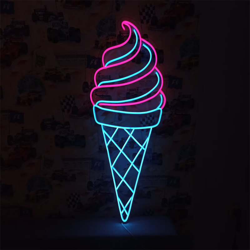 Luz de neón LED de helado |    - Commercial Kitchen Walls reseña y precio