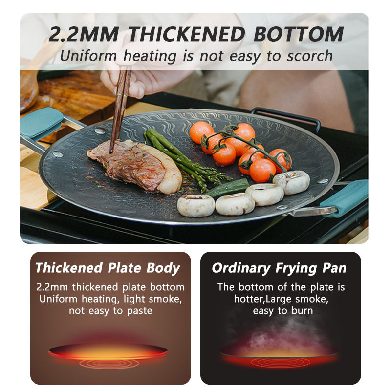 Naturehike-sartén para barbaco - Commercial Kitchen Pots And Pans reseña y precio