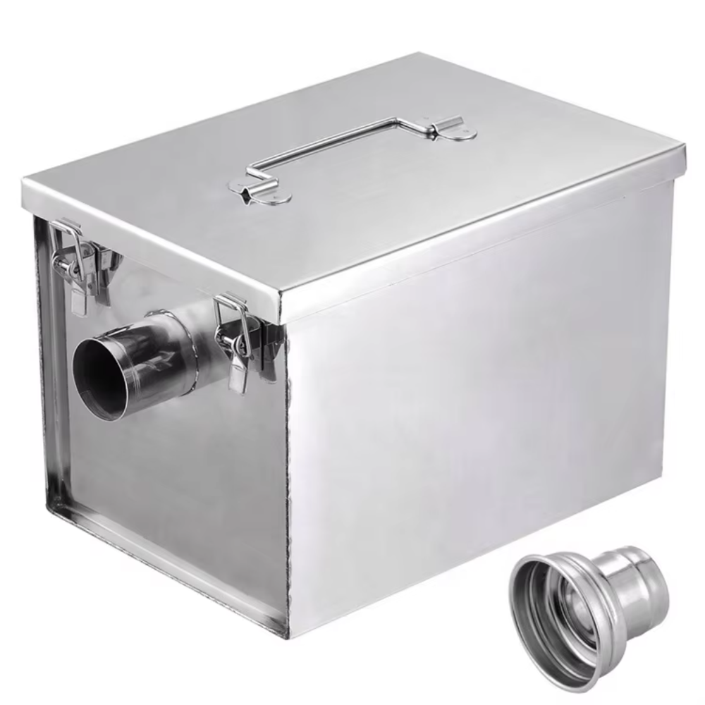 Trampa de grasa de acero inoxi - Commercial Kitchen Grease Interceptor reseña y precio