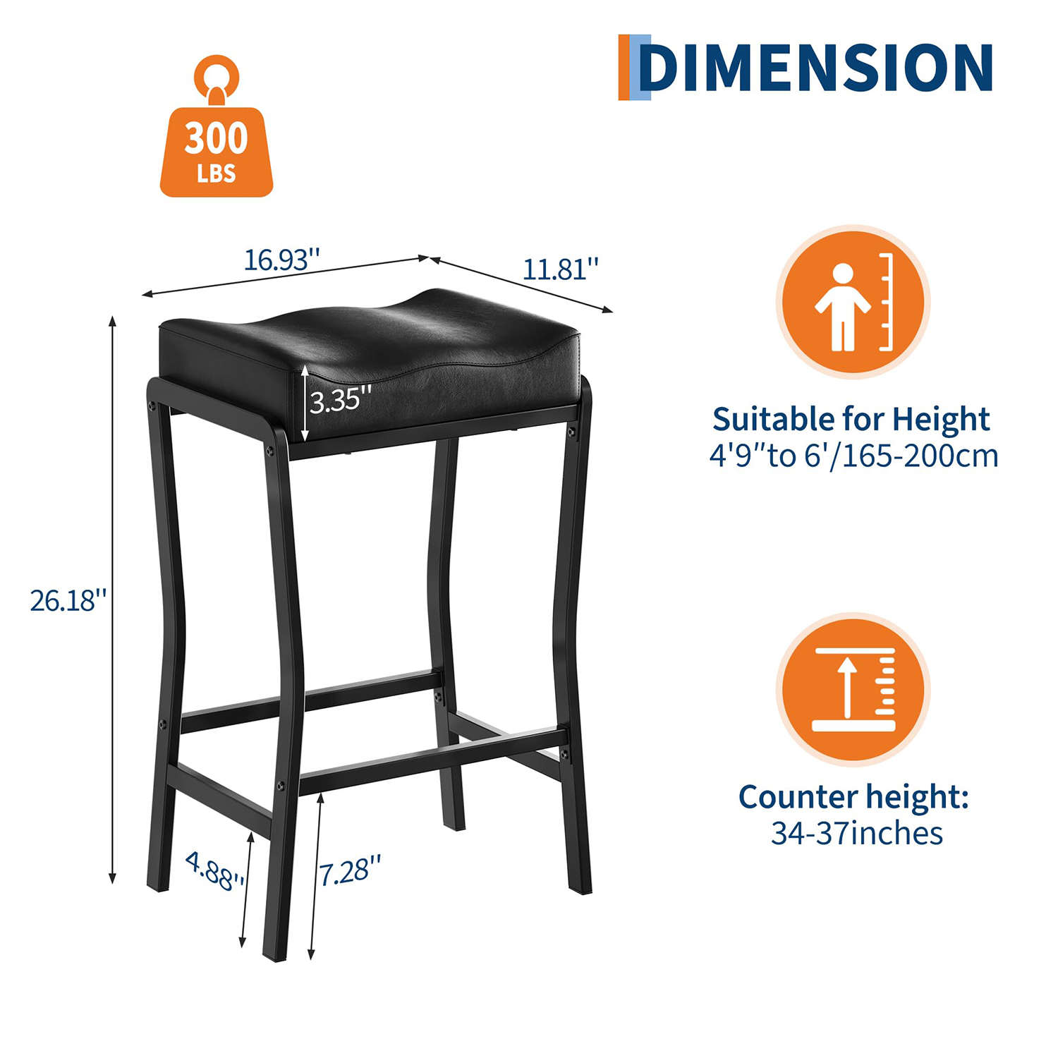 Juego de Taburetes de Barra Al - Commercial Kitchen Counter reseña y precio