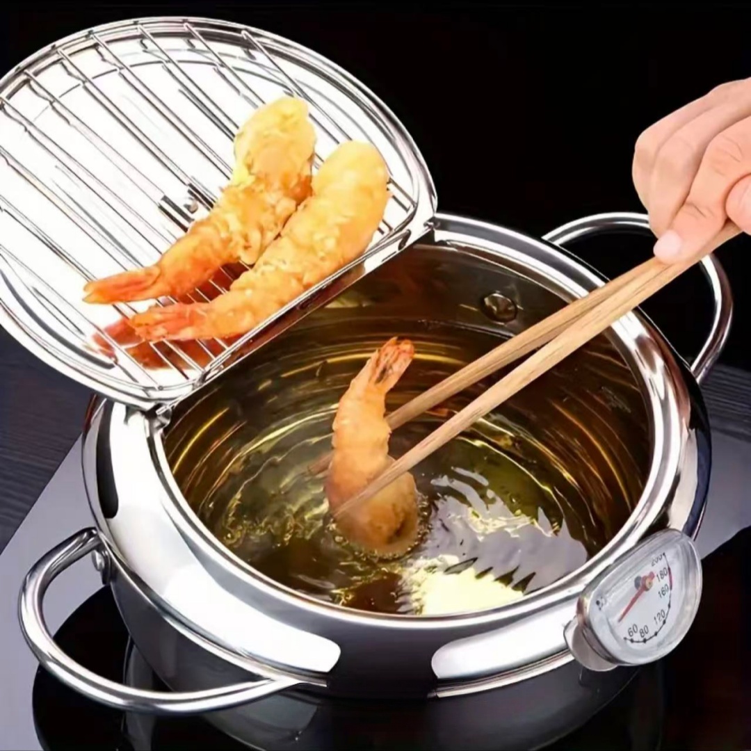Sartén de Acero Inoxidable con - Commercial Kitchen Pots And Pans reseña y precio