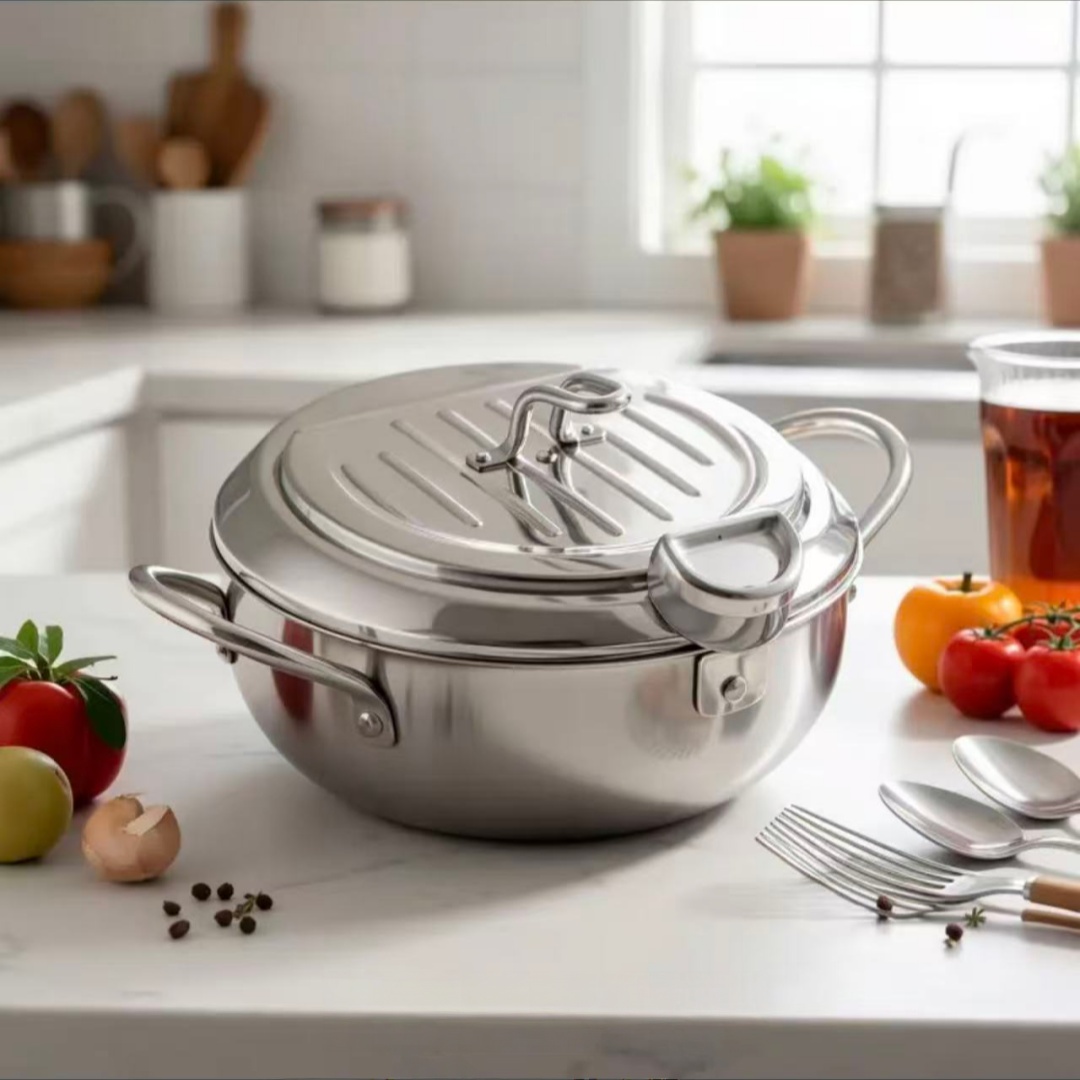 Sartén de Acero Inoxidable con - Commercial Kitchen Pots And Pans reseña y precio
