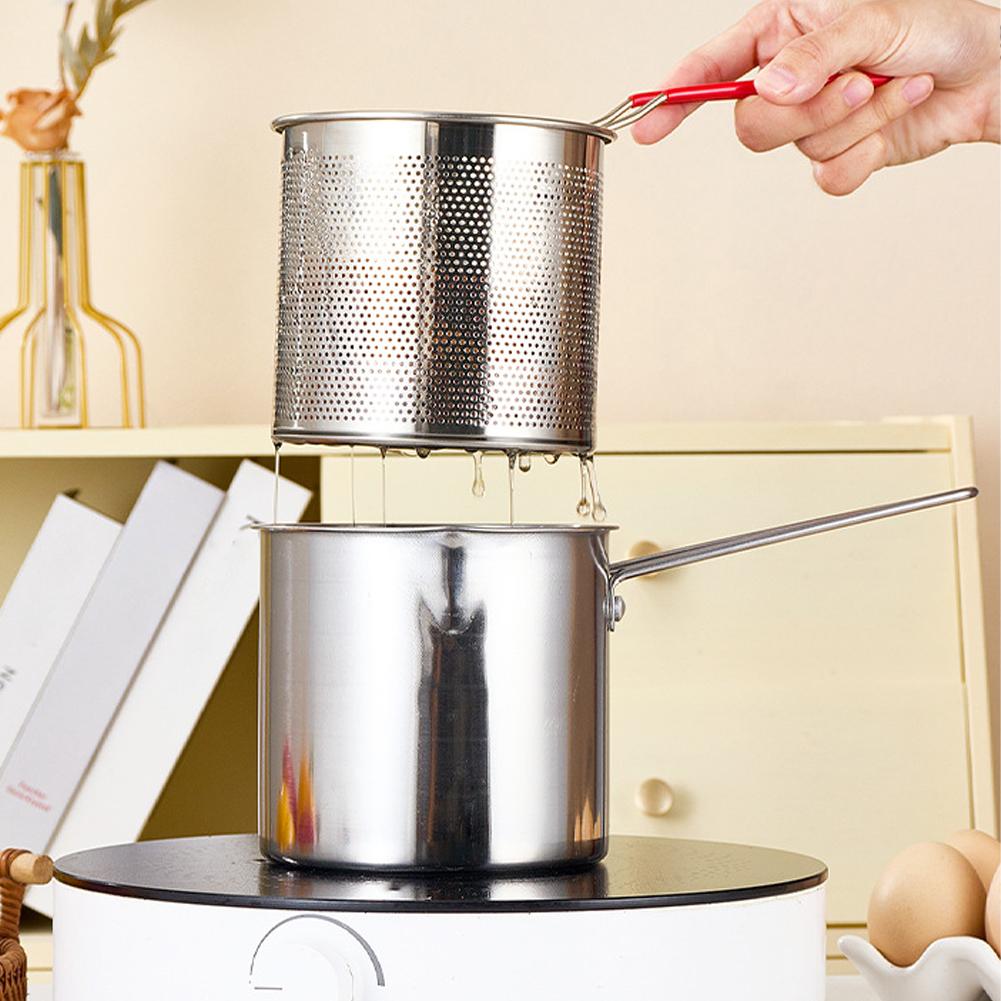 Olla freidora profunda de acer - Commercial Kitchen Pots And Pans reseña y precio