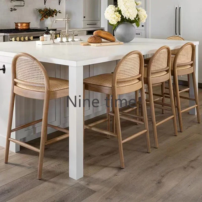 Silla de Bar de Madera Maciza  - Commercial Kitchen Counter reseña y precio